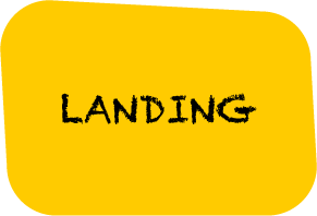 icona gialla con scritta: landing page