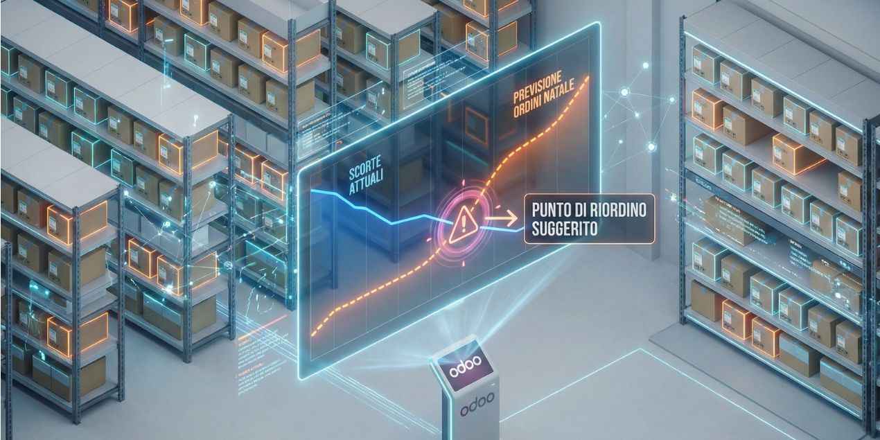 Magazzino intelligente con intelligenza artificiale in odoo 19