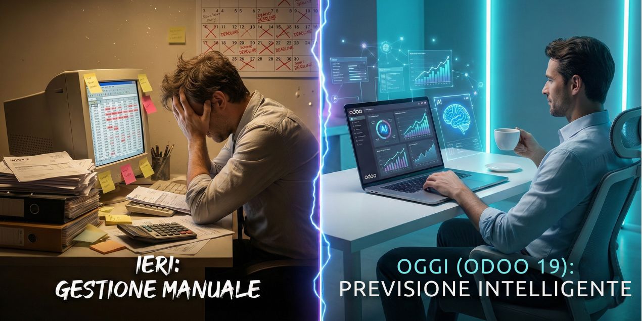 Odoo 19 e l’Intelligenza Artificiale: smetti di “Gestire” e inizia a “Prevedere”